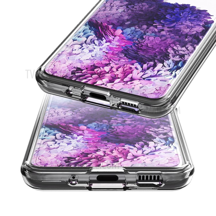 Transparent PC + TPU Detachable 2-in-1 Phone Shell Cover for Samsung Galaxy S20-4