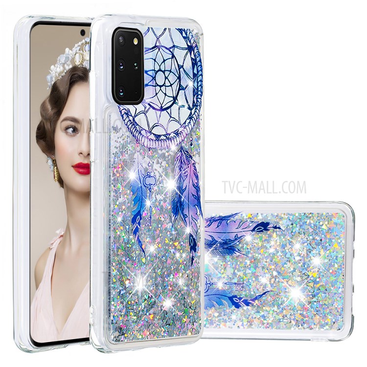 Liquid Glitter Powder Quicksand Patterned TPU Cover for Samsung Galaxy S20 Plus - Dream Catcher-1