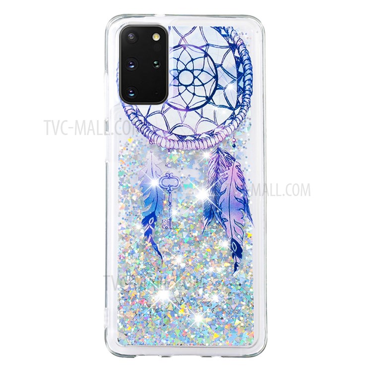 Liquid Glitter Powder Quicksand Patterned TPU Cover for Samsung Galaxy S20 Plus - Dream Catcher-3