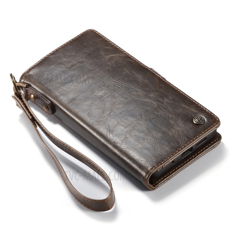 Shell CASEME Serie Qin Staccabile 2-in-1 Spaccato Del Cuoio Del Telefono Per La Galassia S20 Inclusa - Marrone-14