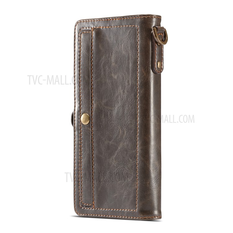 Shell CASEME Serie Qin Staccabile 2-in-1 Spaccato Del Cuoio Del Telefono Per La Galassia S20 Inclusa - Marrone-6