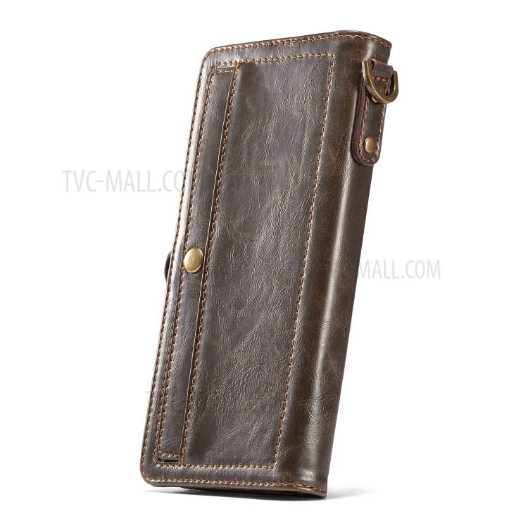 Shell CASEME Serie Qin Staccabile 2-in-1 Spaccato Del Cuoio Del Telefono Per La Galassia S20 Inclusa - Marrone-7