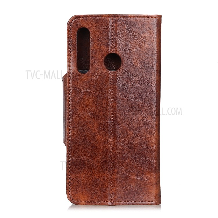 Wallet Stand Flip Leather Case Phone Cover for Samsung Galaxy A70e - Brown-7