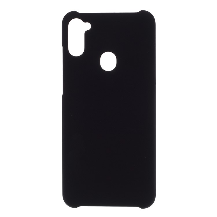 Rubberized Hard PC Case for Samsung Galaxy A11 - Black-1