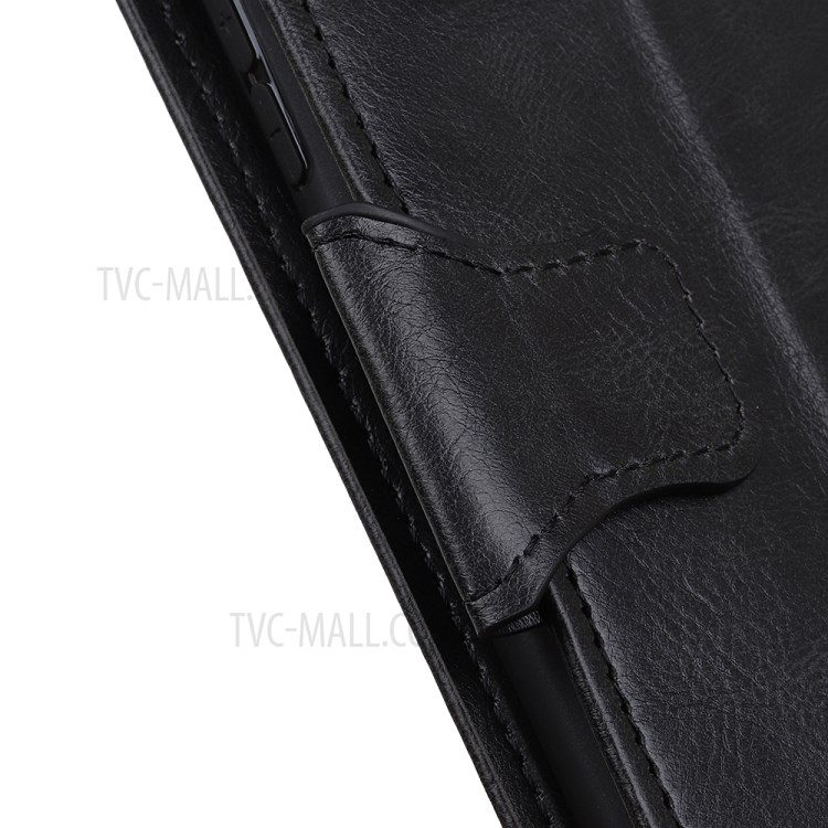 For Samsung Galaxy S20 Crazy Horse Texture Leather Mobile Phone Case with Wallet Stand - Black-5