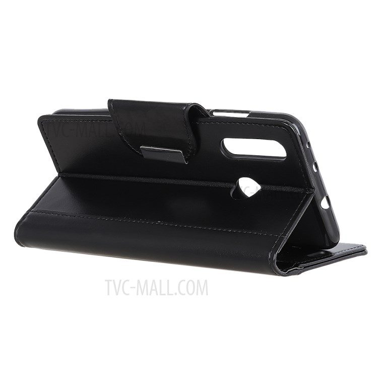 Wallet Leather Stand Case for Samsung Galaxy A70e - Black-4