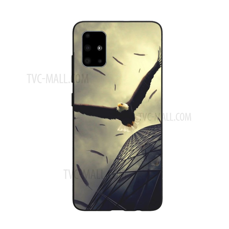 Pattern Printing Matte Soft TPU Protective Case for Samsung Galaxy A71 A715 - Eagle-2