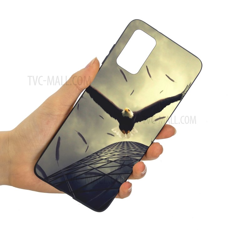 Pattern Printing Matte Soft TPU Protective Case for Samsung Galaxy A71 A715 - Eagle-3