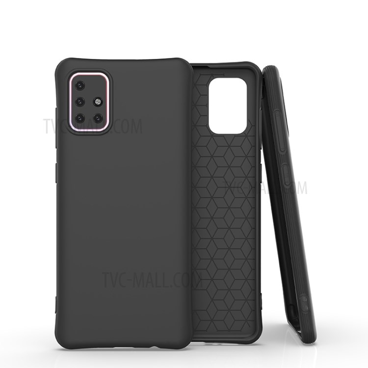 Fosca Caso Protetora TPU Para Samsung Galaxy A71 - Preto-1