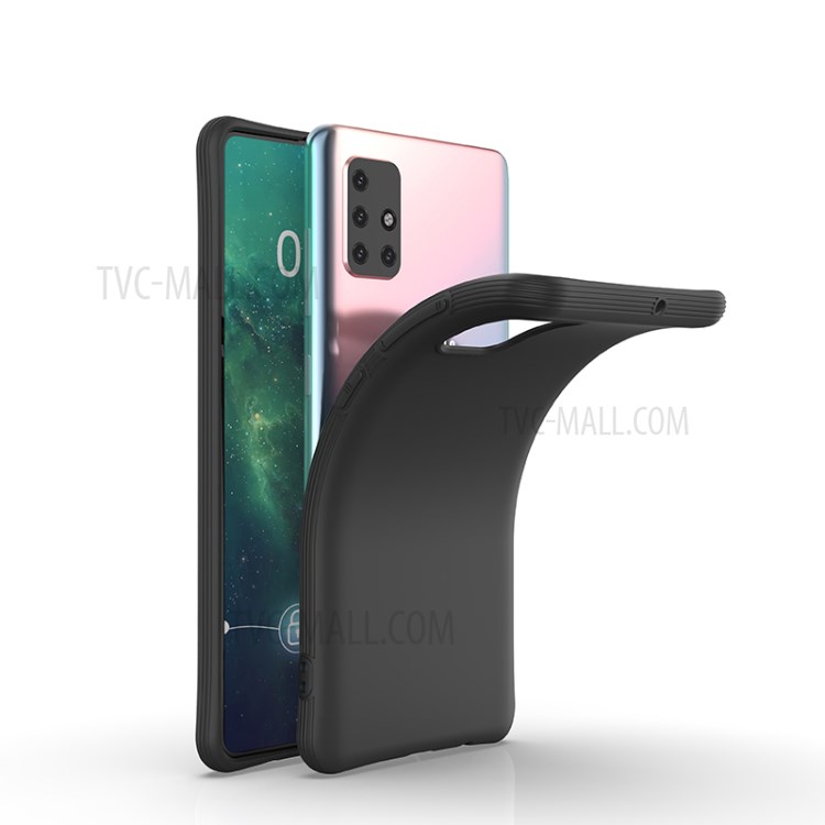 Fosca Caso Protetora TPU Para Samsung Galaxy A71 - Preto-3