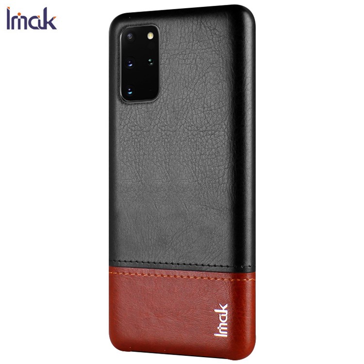 IMAK Série Ruiyi Pele De Couro Caso Difícil PC Para Samsung Galaxy S20 + 5G - Preto-3