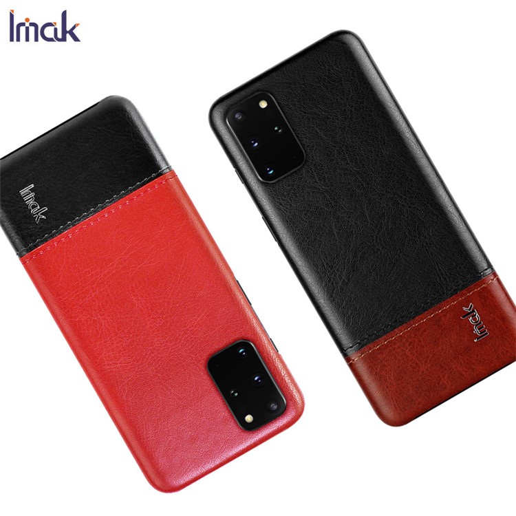 IMAK Série Ruiyi Pele De Couro Caso Difícil PC Para Samsung Galaxy S20 + 5G - Preto-7