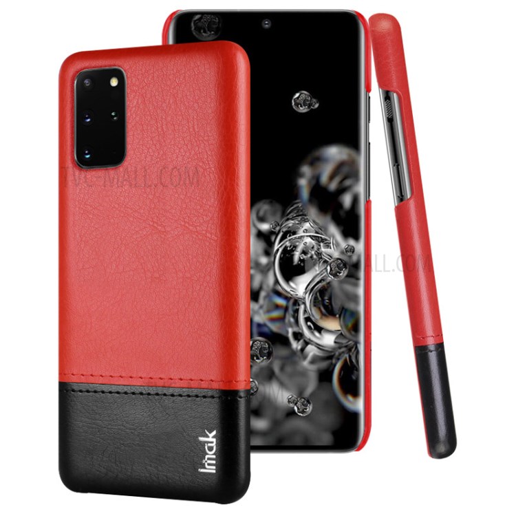 IMAK Ruiyi Series Leather Skin Hard PC Case for Samsung Galaxy S20+ 5G - Red-1