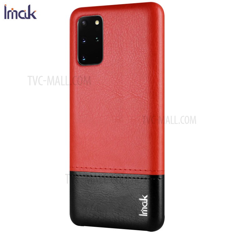 IMAK Ruiyi Series Leather Skin Hard PC Case for Samsung Galaxy S20+ 5G - Red-3