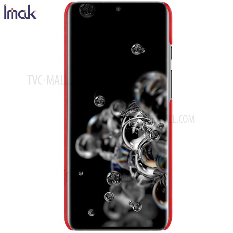 IMAK Ruiyi Series Leather Skin Hard PC Case for Samsung Galaxy S20+ 5G - Red-4