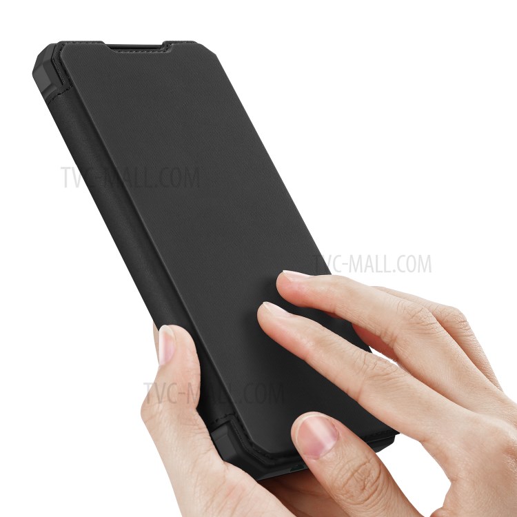 DUX DUCIS Skin X Series Leather Magnetic Flip Cover with Card Holder for Samsung Galaxy A51 - Black-2