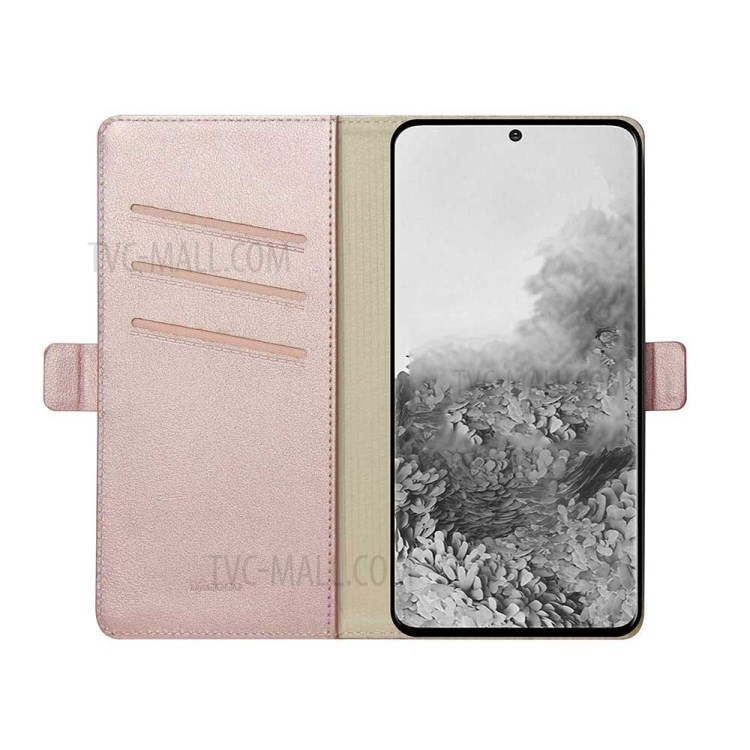 DZGOGO Milo Series Wallet Leather Phone Shell for Samsung Galaxy A81/Note 10 Lite - Rose Gold-3