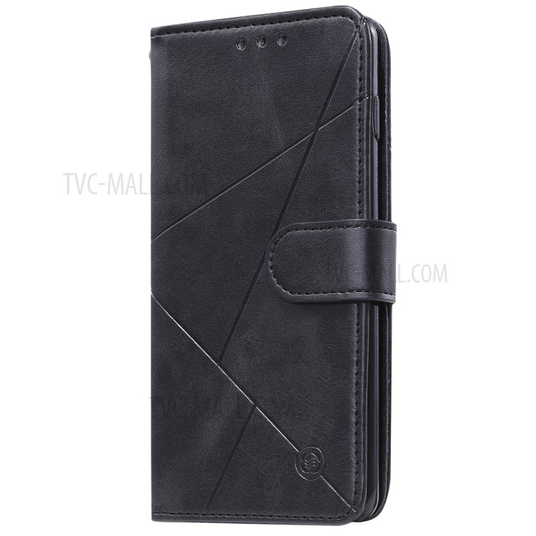 Geometrische Muster Mappenledertelefonkasten Für Samsung Galaxy A01 - Schwarz-5