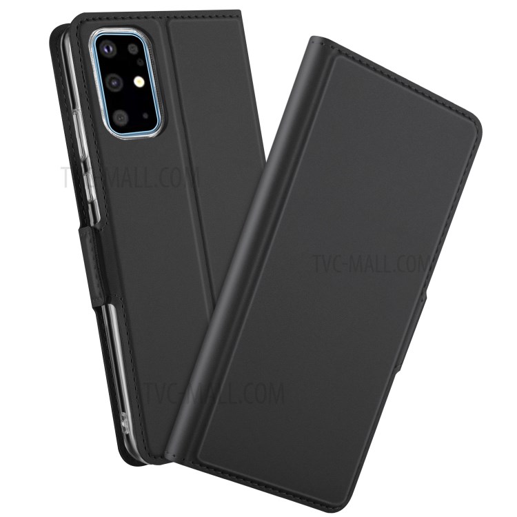 Card Holder Phone Cover PU Leather Protection Case for Samsung Galaxy S20 Plus - Black-1