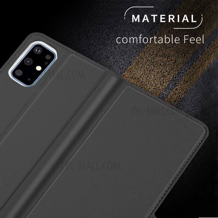 Card Holder Phone Cover PU Leather Protection Case for Samsung Galaxy S20 Plus - Black-8