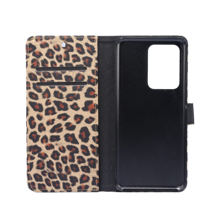 Leopard Textur PU Ledertasche Mit Portemonnaie Standplatz Für Samsung-Galaxie S20 Ultra - Braun-6