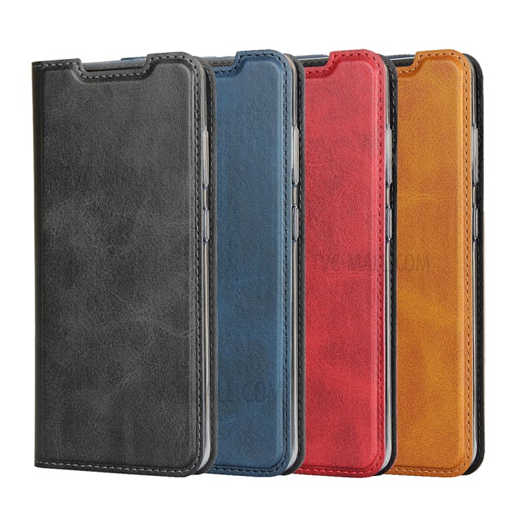 PU Leather Stand Phone Cover Case with Card Slot for Samsung Galaxy S20 - Black-10