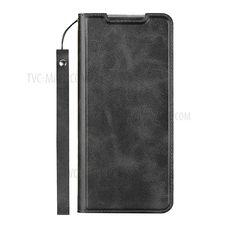 PU Leather Stand Phone Cover Case with Card Slot for Samsung Galaxy S20 - Black-2