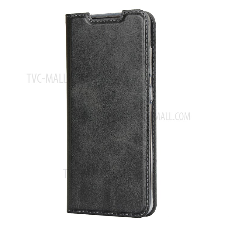 PU Leather Stand Phone Cover Case with Card Slot for Samsung Galaxy S20 - Black-3