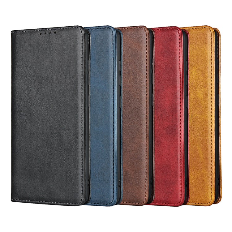 Magnetic with Stand Leather Wallet Shell for Samsung Galaxy A71 - Black-8
