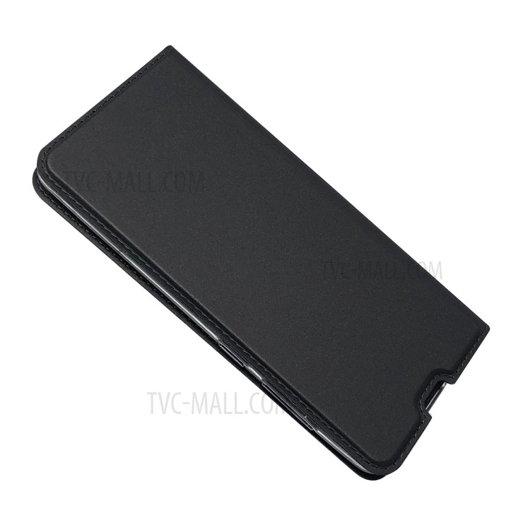 Auto-absorbed Magnetic Leather Card Holder Shell for Samsung Galaxy A51 - Black-3