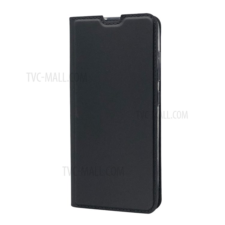 Auto-absorbed Magnetic Leather Card Holder Shell for Samsung Galaxy A51 - Black-8