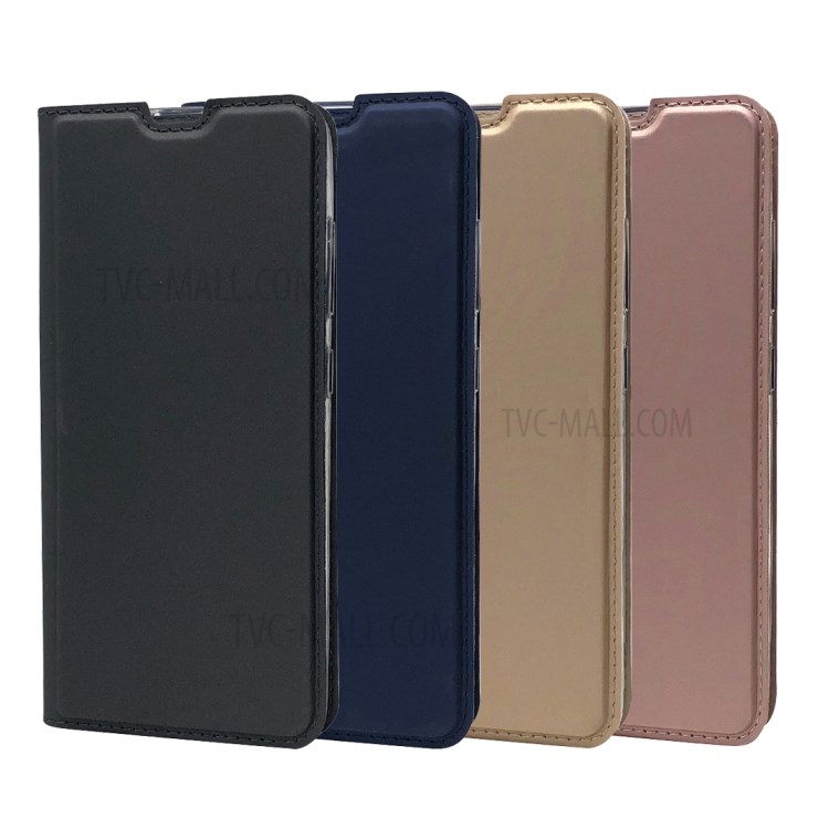 Auto-absorbed Magnetic Leather Card Holder Shell for Samsung Galaxy A51 - Black-9