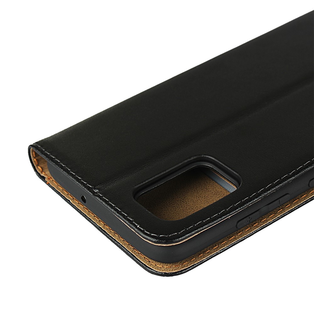Genuína Carteira De Couro Da Carcaça Shell Telefone Celular Suporte Para Samsung Galaxy A51 - Rosa-11