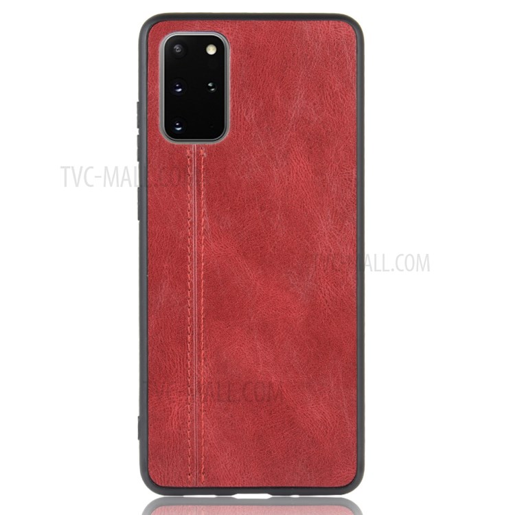 PC + TPU + PU Couro Combinação Telefone Caixa Para Samsung Galaxy S20 Mais / S20 Mais 5G - Vermelho-3