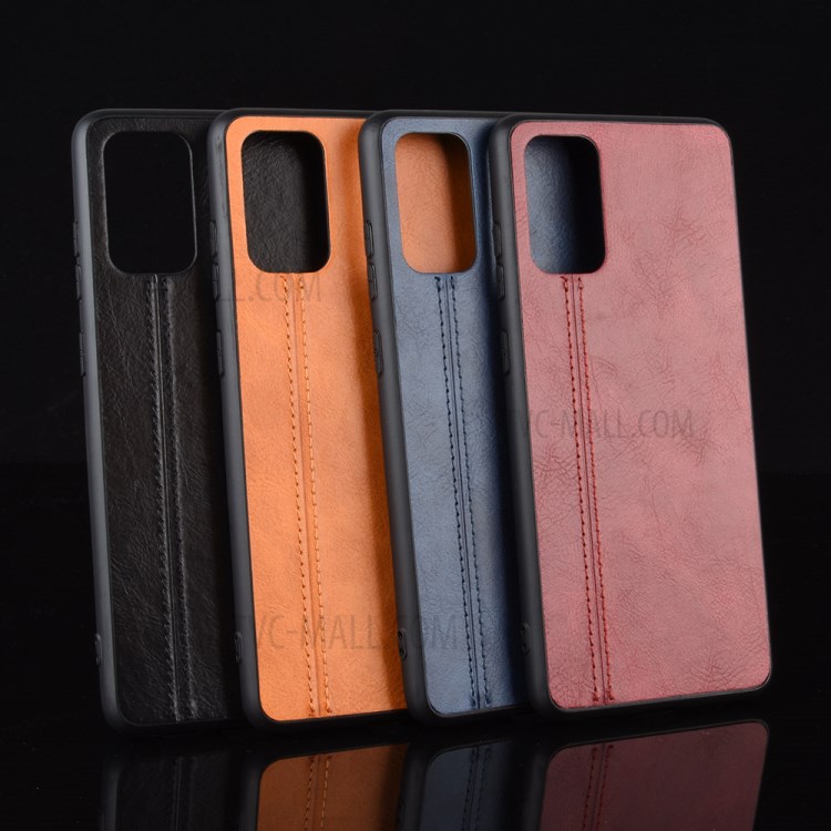 PC + TPU + PU Couro Combinação Telefone Caixa Para Samsung Galaxy S20 Mais / S20 Mais 5G - Vermelho-7