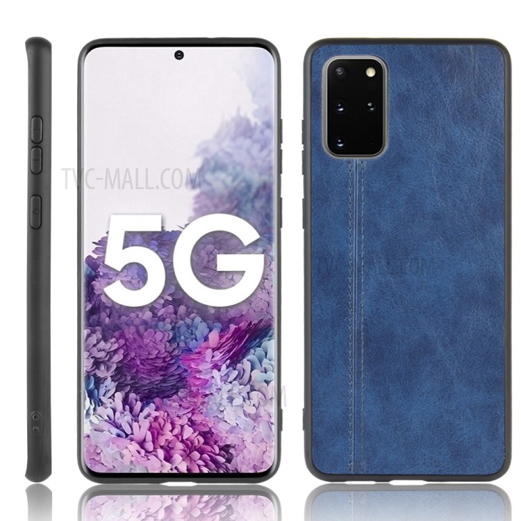 PC + TPU + PU Leather Combo Phone Casing for Samsung Galaxy S20 Plus 5G - Blue-1