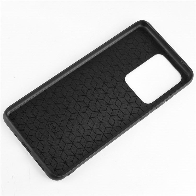 PC en Revêtement en Cuir PC + TPU Combo Coque de Téléphone Pour Samsung Galaxy S20 Ultra / S20 Ultra 5G - le Noir-7