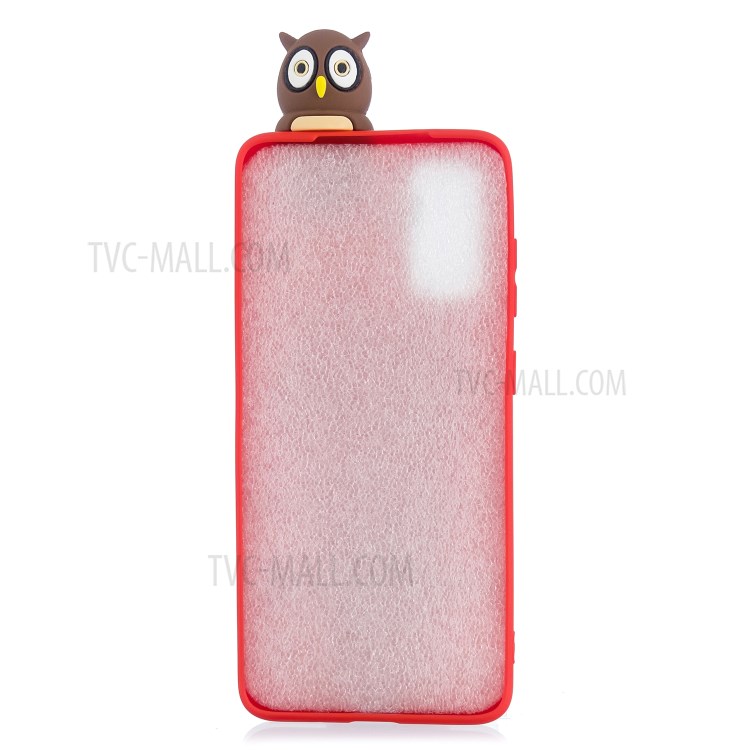 3D Doll Decor Soft TPU Phone Case for Samsung Galaxy A41 - Female Owl-3