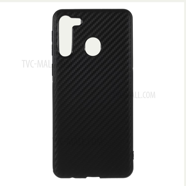 Carbon Fiber TPU Mobile Phone Case for Samsung Galaxy A21-1