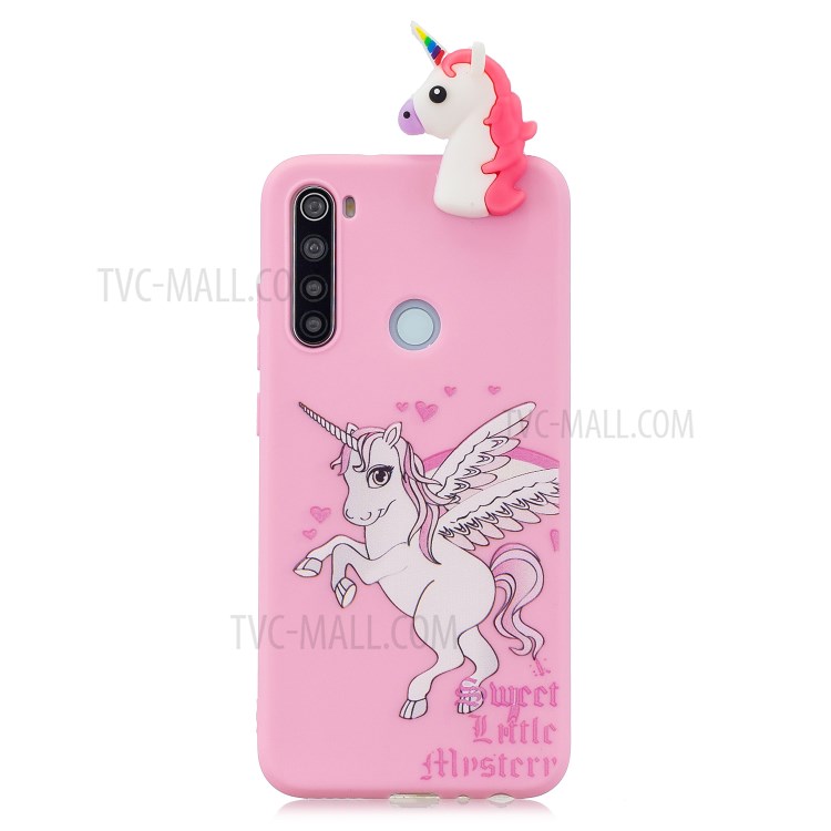 

3D Кукла Декор Мягкая TPU Специальный Чехол Для Samsung Galaxy A21 - Единорог, Galaxy A21