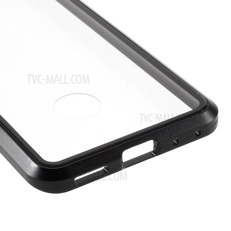 Metal Frame + Tempered Glass Protective Case for Samsung Galaxy S20 - Black-6