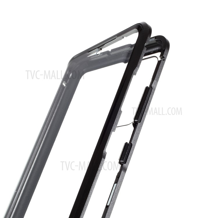 Metal Frame + Tempered Glass Protective Case for Samsung Galaxy S20 - Black-7
