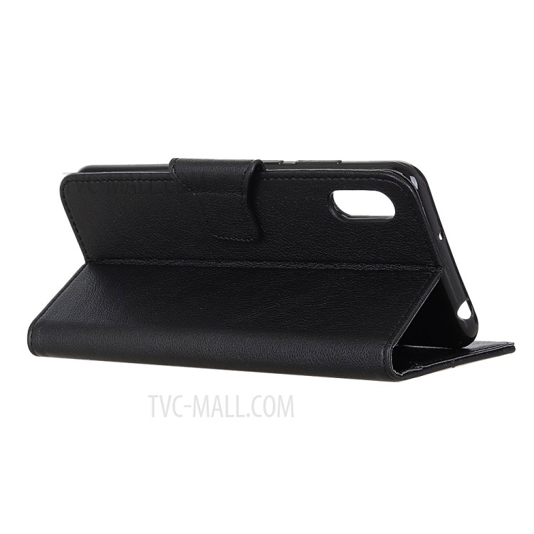 Litchi Surface Design Leather Wallet Stand Phone Case for Samsung Galaxy Xcover Pro - Black-10