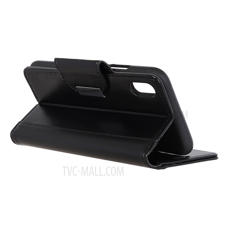 Protective Leather Wallet Stand Cell Phone Cover for Samsung Galaxy Xcover Pro - Black-12