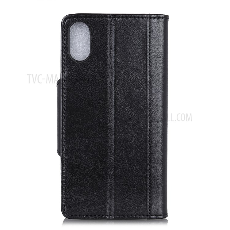 Cowhide Texture PU Leather Wallet Phone Casing for Samsung Galaxy Xcover Pro - Black-10