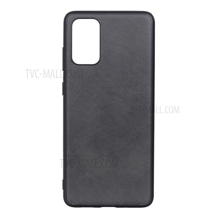 Matte PU Leather Skin PC +TPU Hybrid Protection Cover for Samsung Galaxy S20 Ultra - Black-1