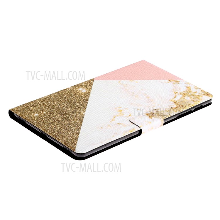 Marble Texture Stand Leather Card Holder Case for Samsung Galaxy Tab A 10.1 (2019) T510 - Style F-3