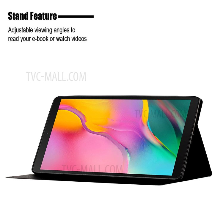 Marble Texture Stand Leather Card Holder Case for Samsung Galaxy Tab A 10.1 (2019) T510 - Style F-4
