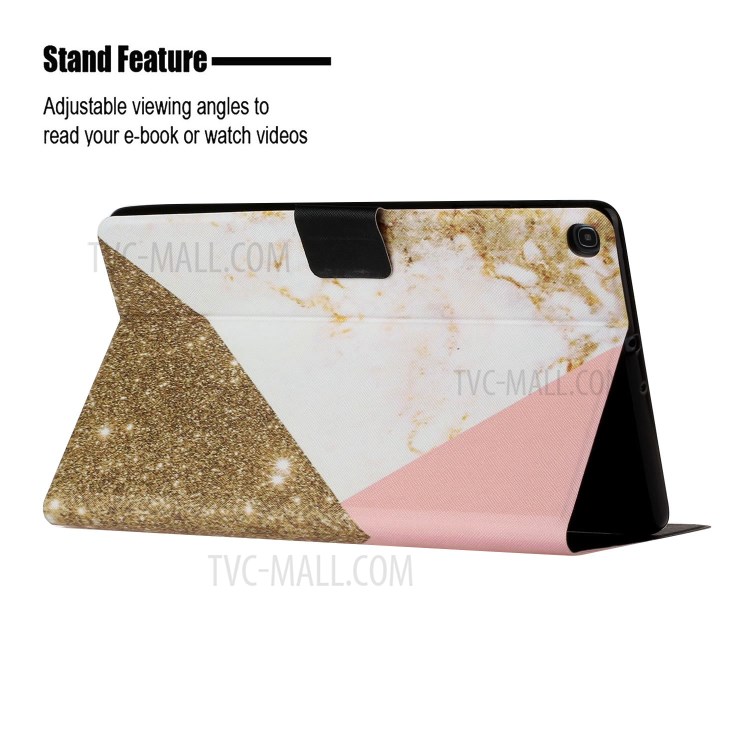Marble Texture Stand Leather Card Holder Case for Samsung Galaxy Tab A 10.1 (2019) T510 - Style F-6