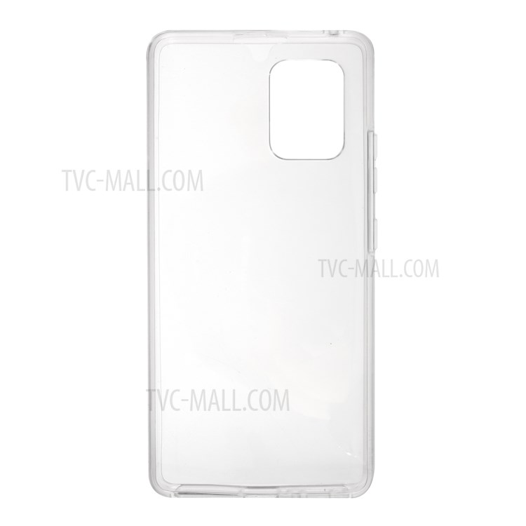 Caso De La Cubierta Híbrida Teléfono Cubierta Transparente Completa Para La Galaxia A91 / S10 Lite-2